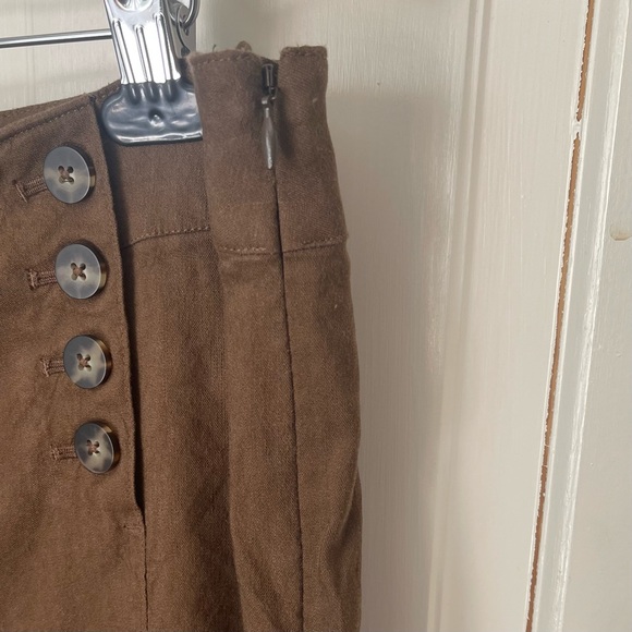 J Jill Linen Wide Leg Crop Sailor Pants Size 16 Stretch Summer Office - Picture 6 of 11